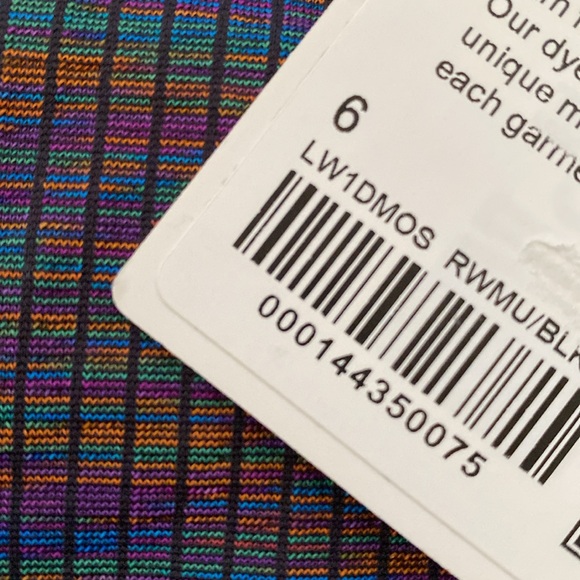 ❤️ Lululemon Ebb to Street Racerback Crop Tank Top Rainbow Multi NWT Size 6 - Picture 7 of 11